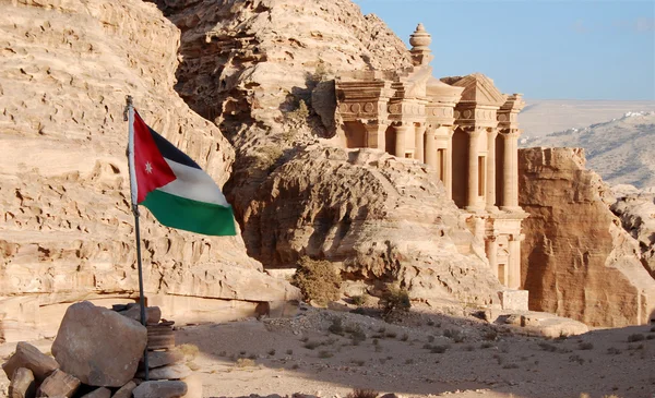 Монастир Петра в Jordan — стокове фото