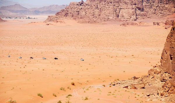 Сафарі в пустелі Wadi Rum в Jordan — стокове фото