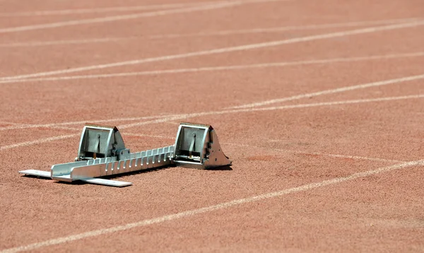 Startblock Leichtathletik — Stockfoto