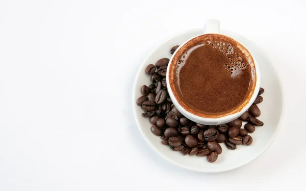 Koffie en bonen — Stockfoto