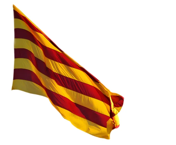 Catalonia flag, Spain — Stock Photo, Image