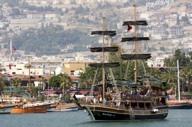 turist teknesi, alanya, Türkiye