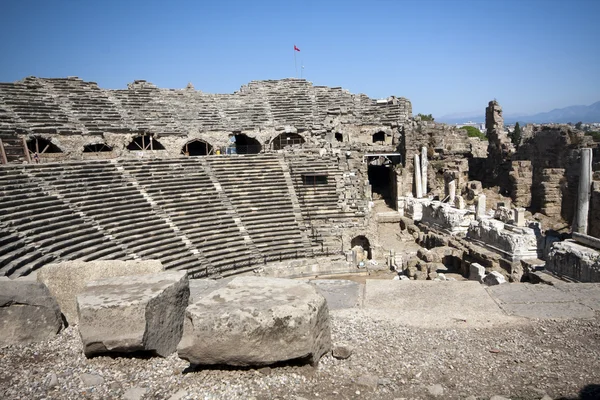 Greek Ruins, Side, Turkey — Stock Photo, Image