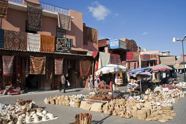 Piazza del Mercato, Marrakech, Marocco — Foto Stock