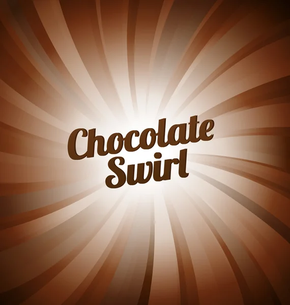 Chocolate swirl background — Stock Vector