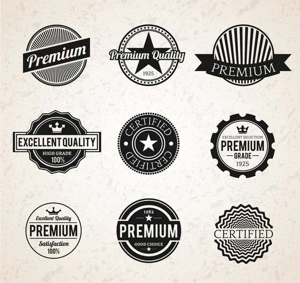 Set de etiquetas Vintage Premium — Foto de Stock