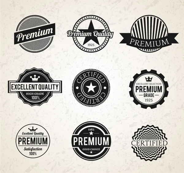 Set de etiquetas Vintage Premium —  Fotos de Stock