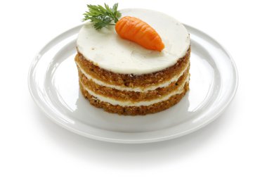 Homemade carrot cake clipart
