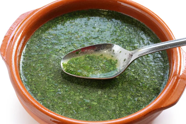Molokhia soup — Stock Photo, Image