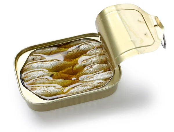 Konserverade sardiner i olja — Stockfoto