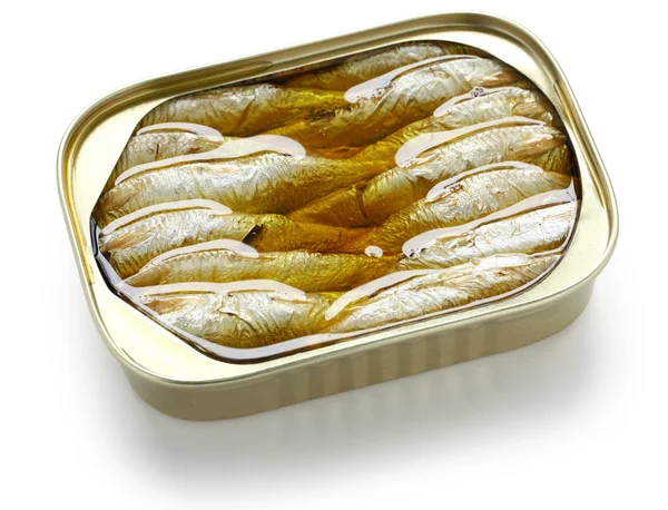 油罐装沙丁鱼 — 图库照片