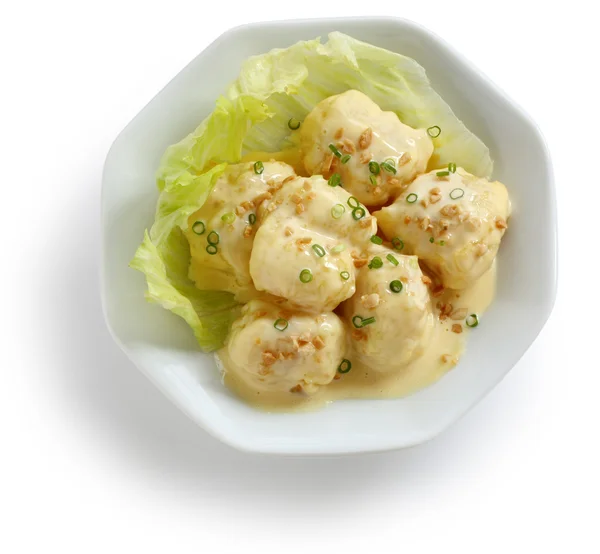 Mayonnaise shrimp — Stock Photo, Image
