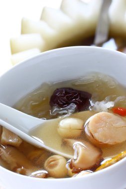 Winter melon soup, chinese cuisine clipart