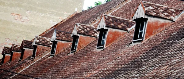 Oud huis dak — Stockfoto