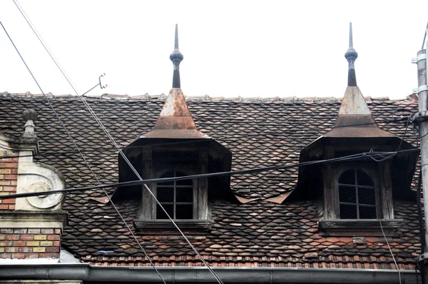 Stará střecha domu — Stock fotografie
