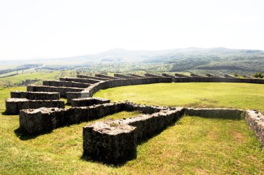 Roman amphitheatre Porolissum Moigrad clipart