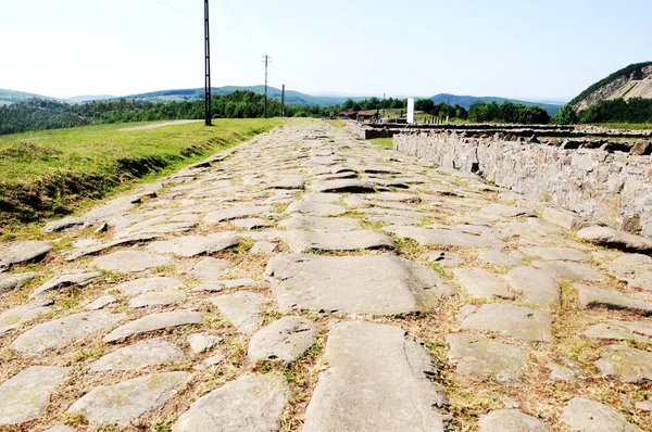 Roman road Porolissum Moigrad — Stock Photo, Image