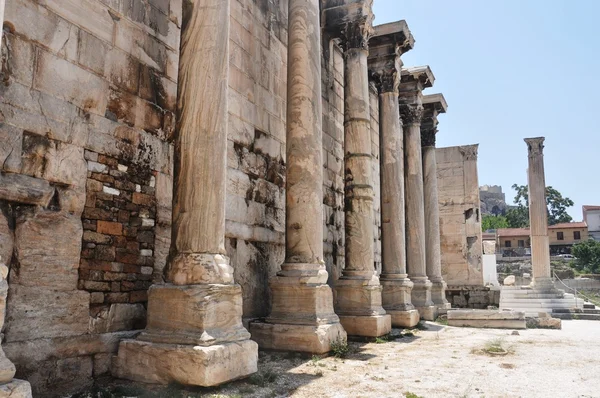 Die bibliothek hadrian - athens griechenland — Stockfoto