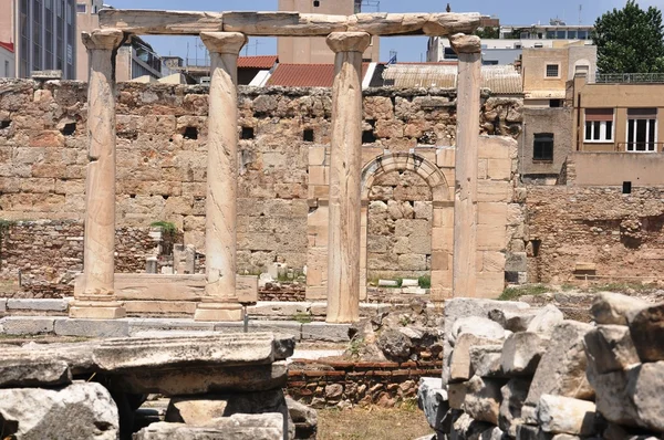 Biblioteket i Hadrianus - Aten — Stockfoto
