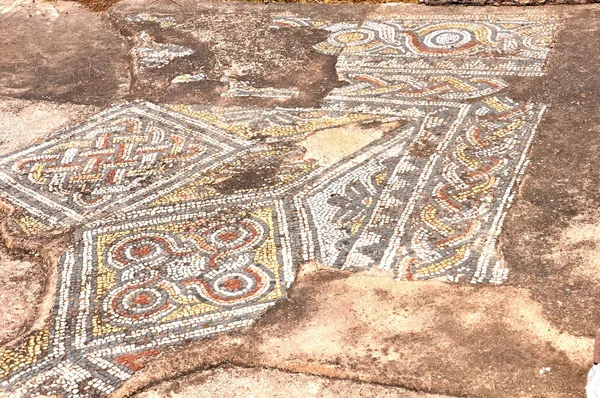 Библиотека Адриана - Афины Греция - Римская мозаика — стоковое фото