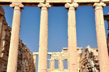 Athenian Acropolis - The Erechtheion - Athens Greece clipart