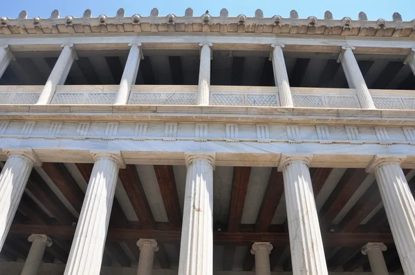 Antike agora - athens griechenland - stoa der attalos rekonstruktion — Stockfoto