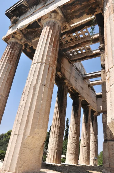 Oude agora - athens, Griekenland - tempel van hephaistos — Stockfoto