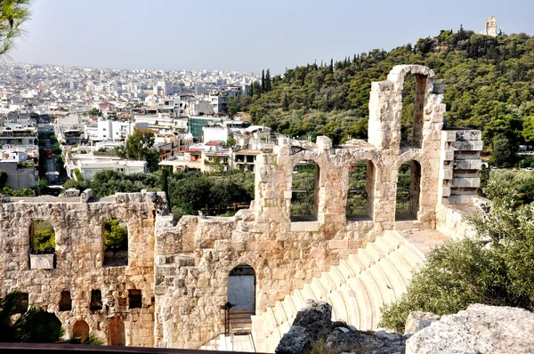 剧场 herodes atticus-希腊雅典 — 图库照片