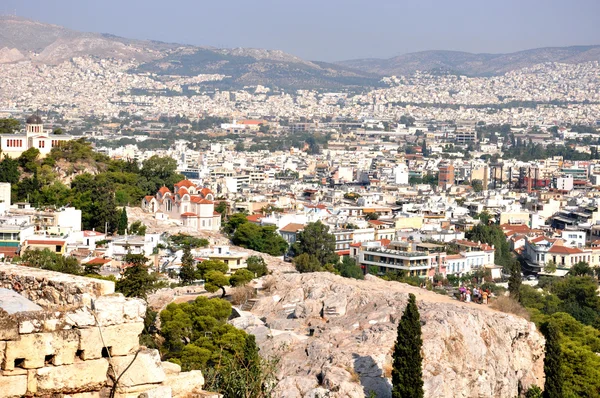 Vista sulla città di Atene Grecia — Foto Stock