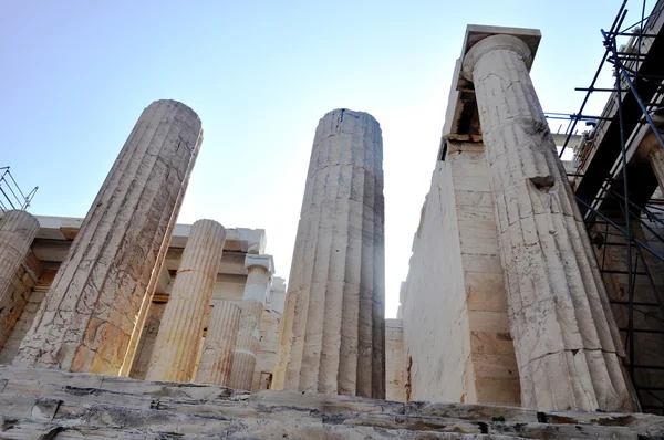 Athenian Acropolis - Entrance - Athens Greece — Stock Photo, Image