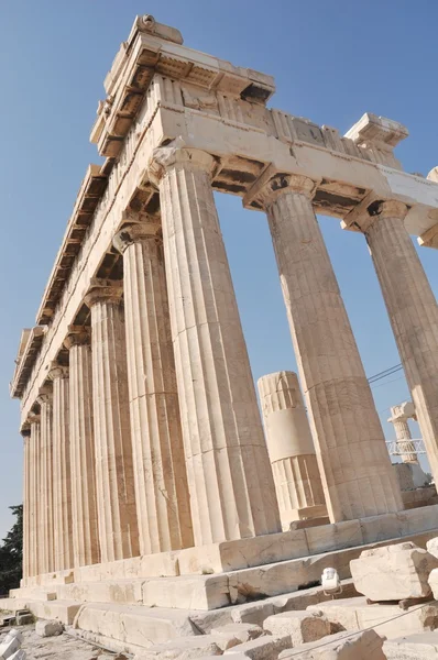 Acropoli ateniese - Partenone - Atene Grecia — Foto Stock