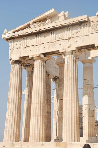 Афінський Акрополь - Парфенон East Side - Афіни, Греція — стокове фото