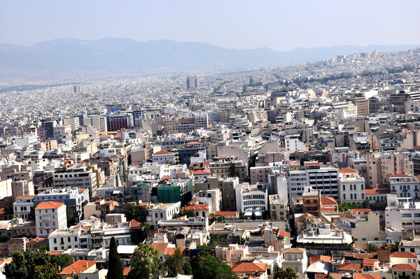 View over the city of Athens