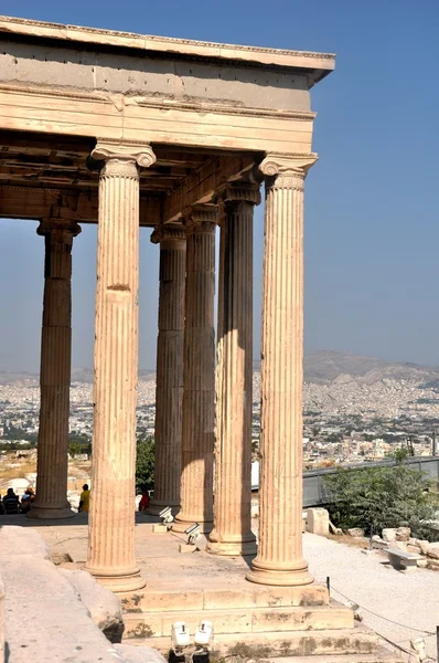 Aténské Akropole - strany Erechtheia - Atény Řecko — Stock fotografie