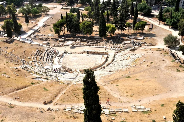 Театр Диониса Элевтерия - Афины — стоковое фото