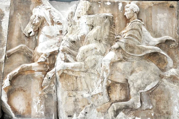 Acropolis Museum - Original Parthenon Frieze - Athens Greece — Stock Photo, Image