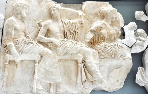 Acropolis muzeum - původní parthenon vlysu - Atény Řecko — Stock fotografie