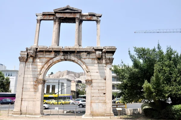 Boog van Hadrianus - Athene Griekenland — Stockfoto