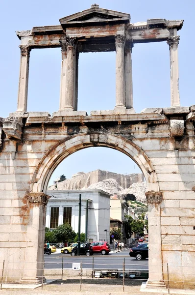 Boog van Hadrianus - Athene Griekenland — Stockfoto