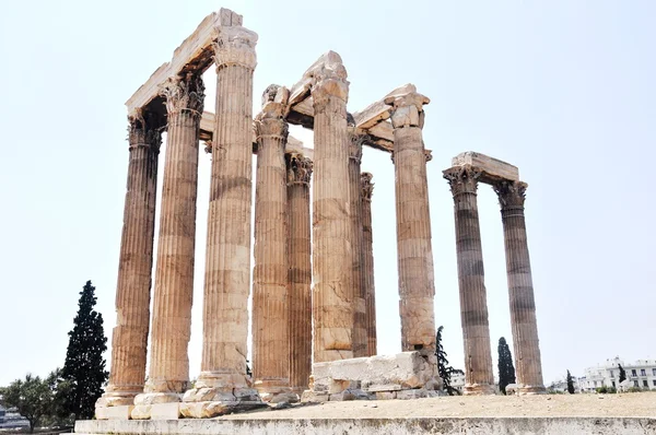 Chrám Dia Olympského (Olympieion) - Atény Řecko — Stock fotografie