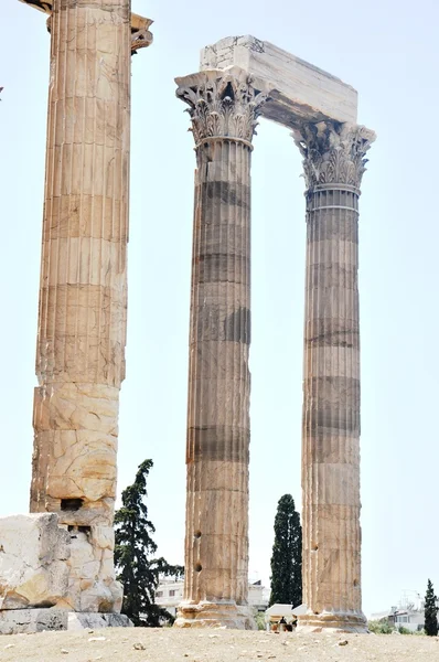 Świątynia Zeusa (Olympieion) szczegóły - Grecja Ateny — Zdjęcie stockowe
