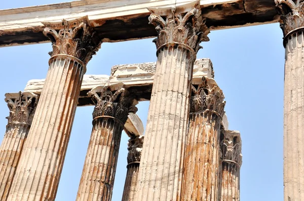 올림픽 제우스 (Olympieion)-그리스 아테네의 사원 — 스톡 사진