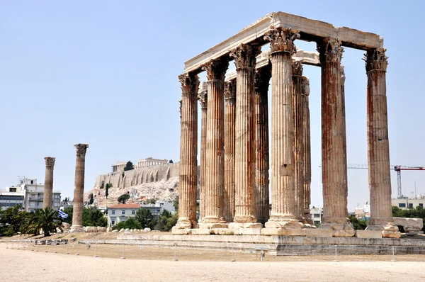 Храм Зевса (Олімпейон) - Греції Афіни — стокове фото