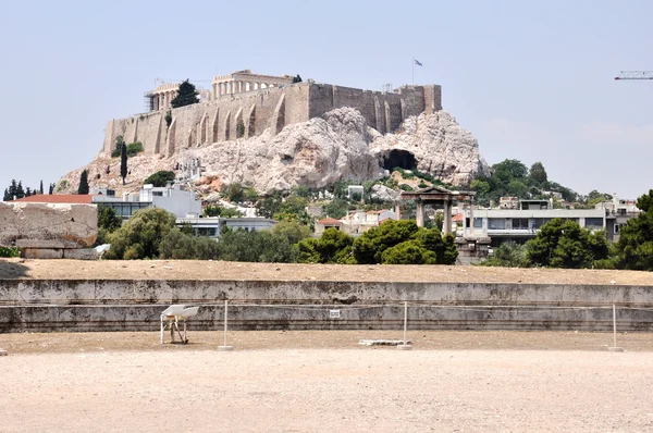 Widok na Akropol ateński - Ateny, Grecja — Zdjęcie stockowe