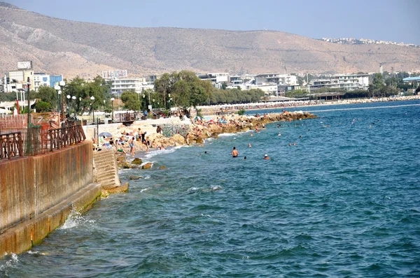 Spiaggia sul Mar Egeo (Mar Mediterraneo) ) — Foto Stock