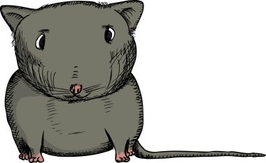 Black Gerbil clipart