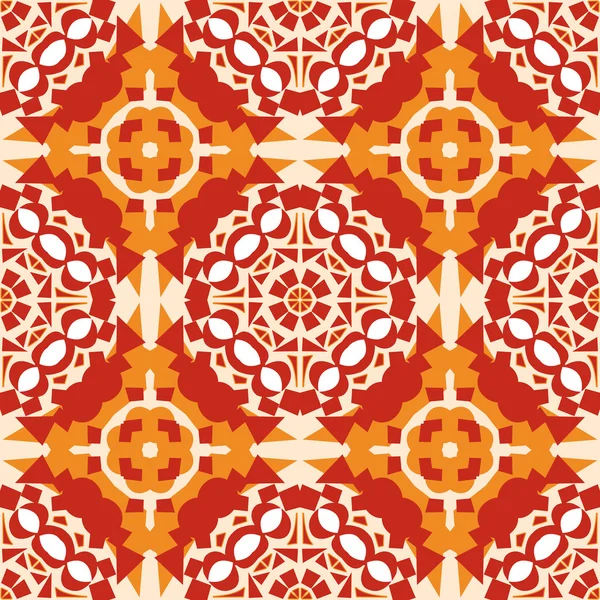 Pretty Orange Mosaic — Stock Vector