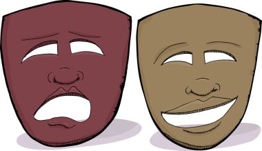 African Drama Masks clipart