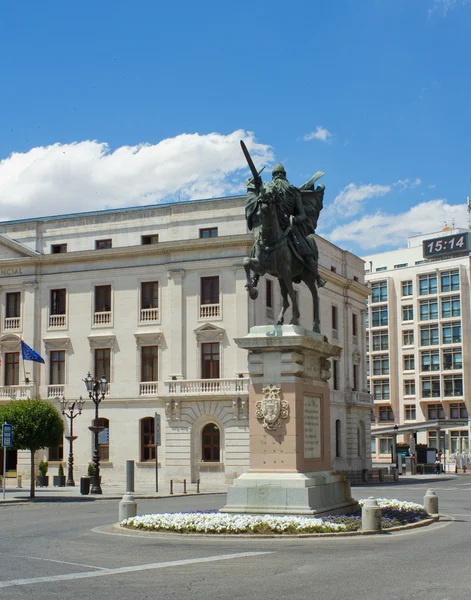 stock image Statue of El Cid, Burgos. Spain