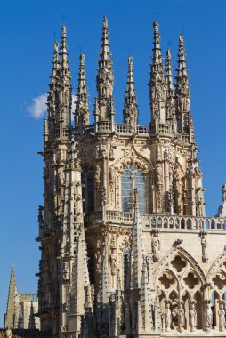 burgos Katedrali Doğu yüzü bir kubbe. İspanya